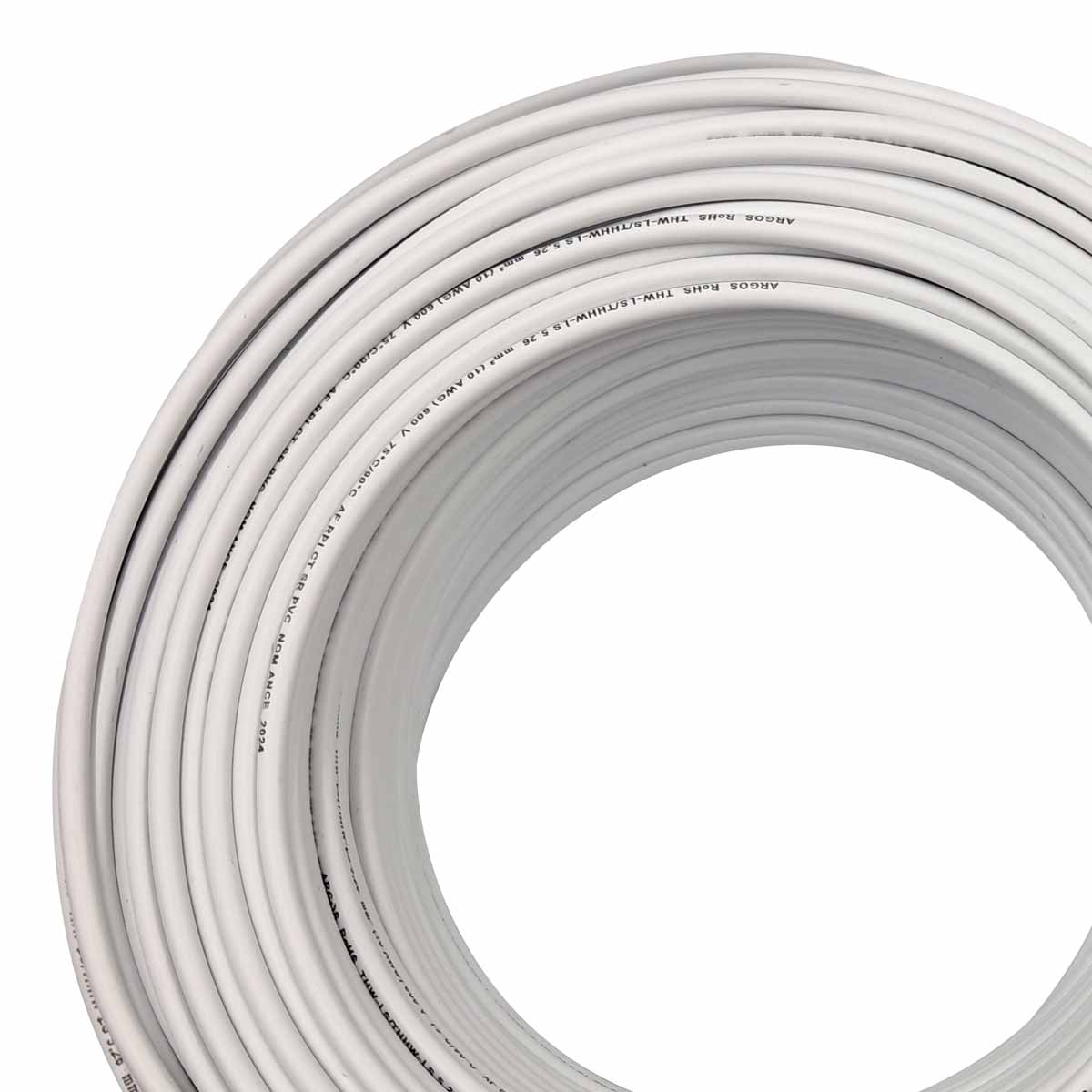 Cable Electrico THW Calibre 10 Blanco 100% Cobre 500M Argos ARGOS ELECTRICA Ferreabasto