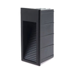 Luminario Led Empotrable Negro Alba RV Exterior 3W Luz Calida