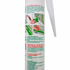 Tubo Silicon Transparente Multiusos Antihongos Uso General Orgasil 3000