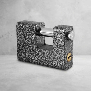 Candado De Hierro Antipalanca 80mm Para Cortina Seguridad