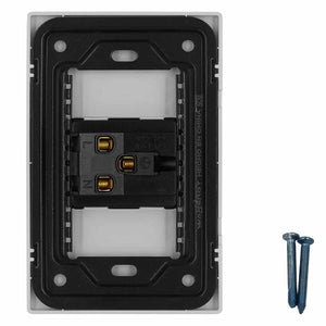 Placa Armada Con 1 Contacto De 1.5 Modulos Blanco WANERGY Ferreabasto