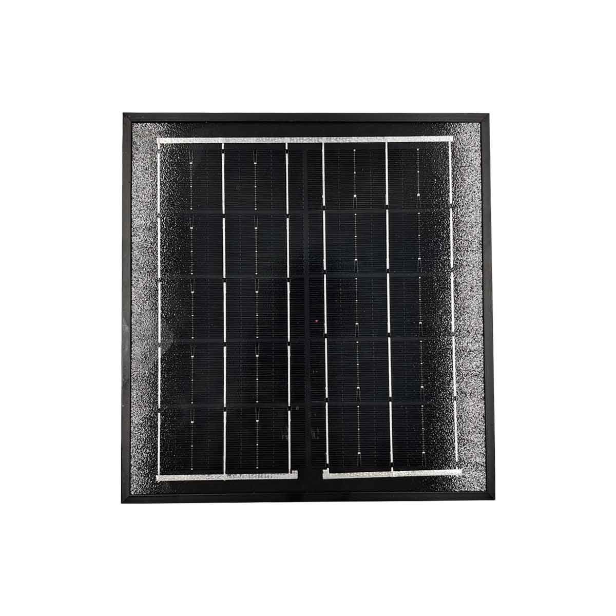 reflector led luminaria solar 50w 6500k control remoto negro solar