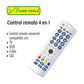 Control Remoto Universal 4 en 1 TV DVD Cable Audio Y Video