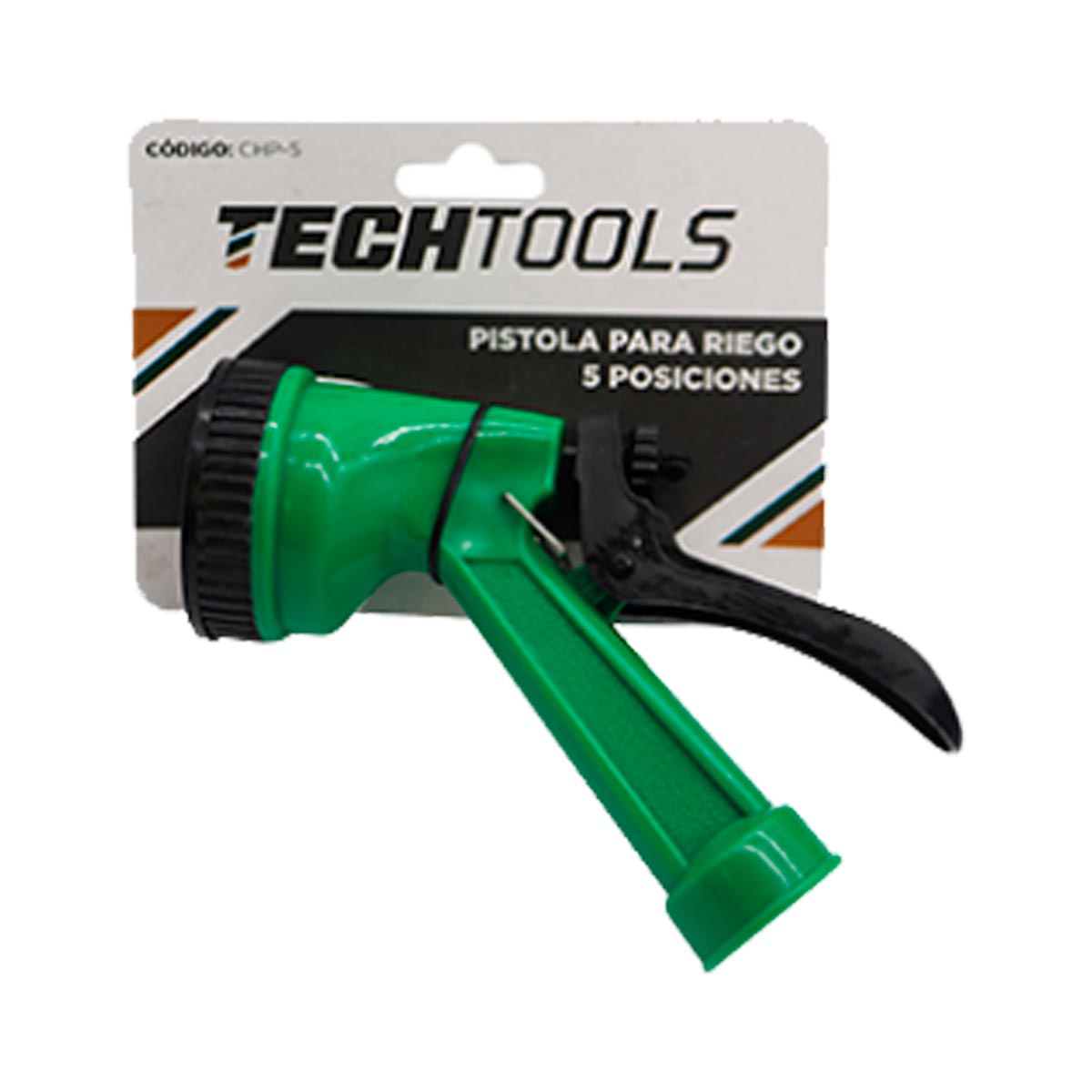 Pistola De Plastico 4" Con 5 Funciones De Riego Cnx