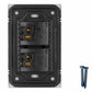 Placa Armada con 2 Apagadores Sencillos De 1.5 Modulos Blanco WANERGY Ferreabasto