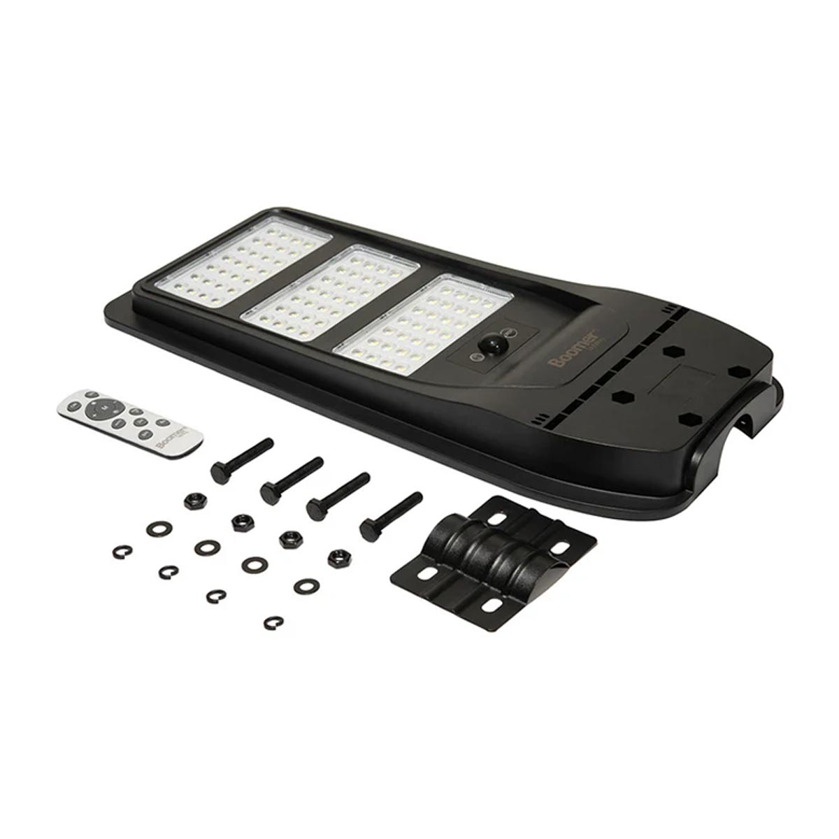 Luminario Led Solar Suburbana Exterior 100W Luz Fria Negro