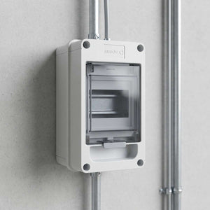 Caja Sobreponer Riel Policarbonato 2-3 Ventanas 240V 100A 60Hz