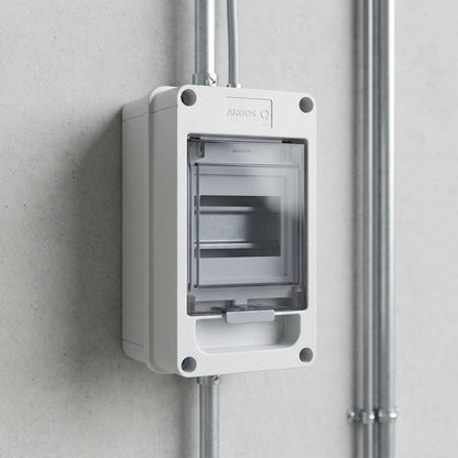 Caja Sobreponer Riel Policarbonato 2-3 Ventanas 240V 100A 60Hz