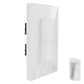 Placa Armada Cristal Con 2 Apagadores Escalera de 1.5 Modulos Blanco Igoto IGOTO Ferreabasto
