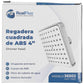 Regadera Cuadrada De ABS 4 Pulgadas Acabado Cromo Roalflux