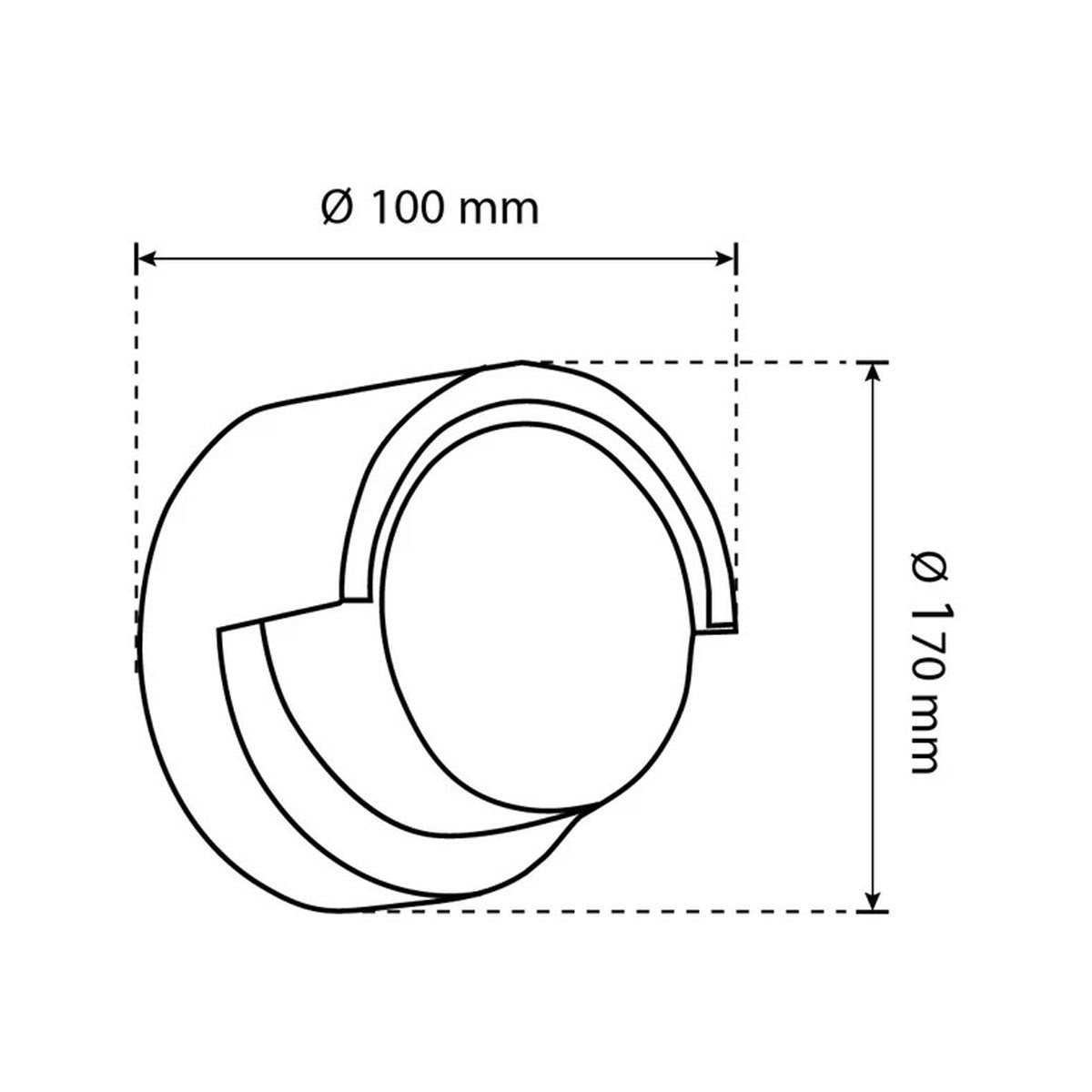 Luminario Led Exterior Arbotante 12W 3000K Luz Calida