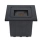 Luminario Led Empotrable Negro Exterior 3W 3000K Luz Calida BOOMER Ferreabasto
