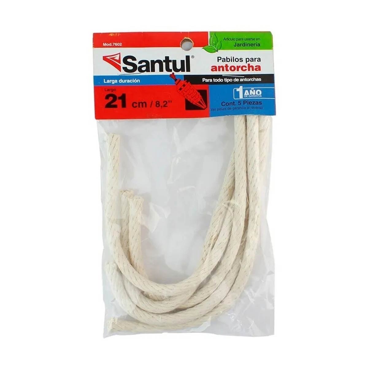 Bolsa Con 5 Piezas De Pabilos Para Antorcha De 21cm