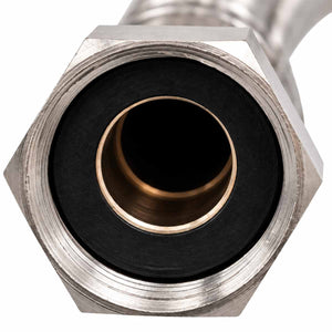 Manguera Para Boiler 3/4"X3/4" 80 CM Acero Inoxidable CNX