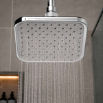 Regadera Cuadrada Plastica Cromada 8'' Meer