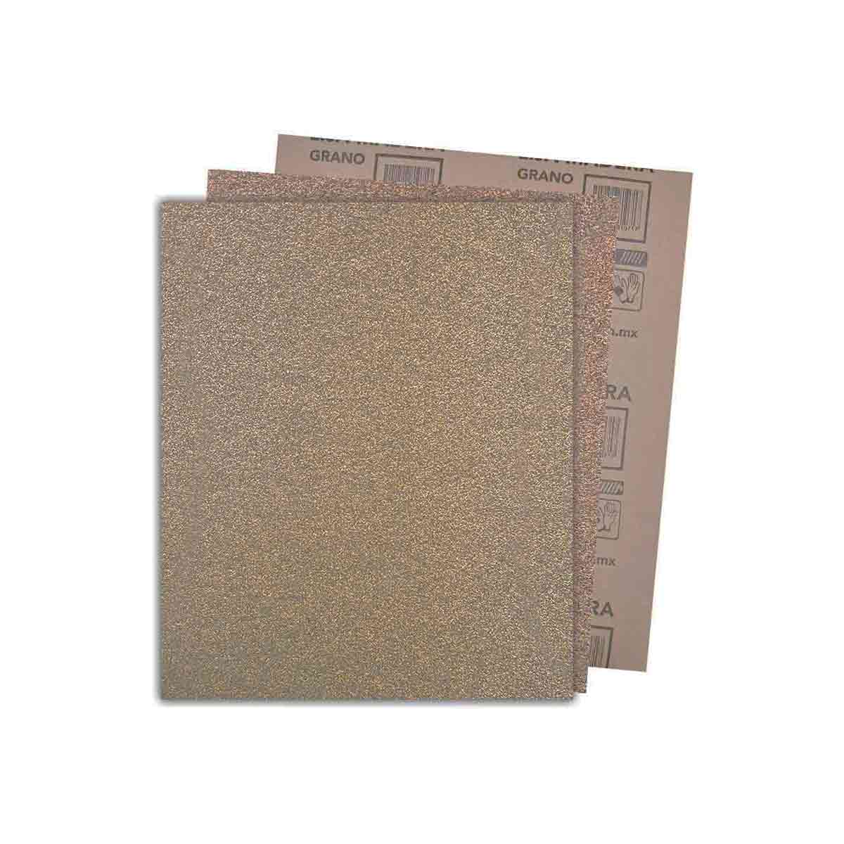 25 Pzs Lija De Madera 9X11 Pulgadas Grano 60 BYP BYP Ferreabasto