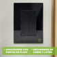 Placa Armada Cristal Con 1 Apagador Sencillo de 3 Modulos Negro Igoto IGOTO Ferreabasto