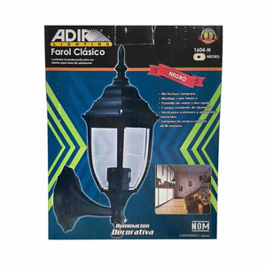 Farol Clasico 2 Posiciones Suspendido Soportado Negro Adir ADIR Ferreabasto