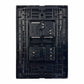 Placa Armada Cristal Con 1 Apagador Sencillo Y 1 Contacto de 1.5 Modulos Negro Igoto