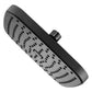 Regadera Cuadrada 8 Pulgadas Autolimpiable Acabado Negro Roalflux