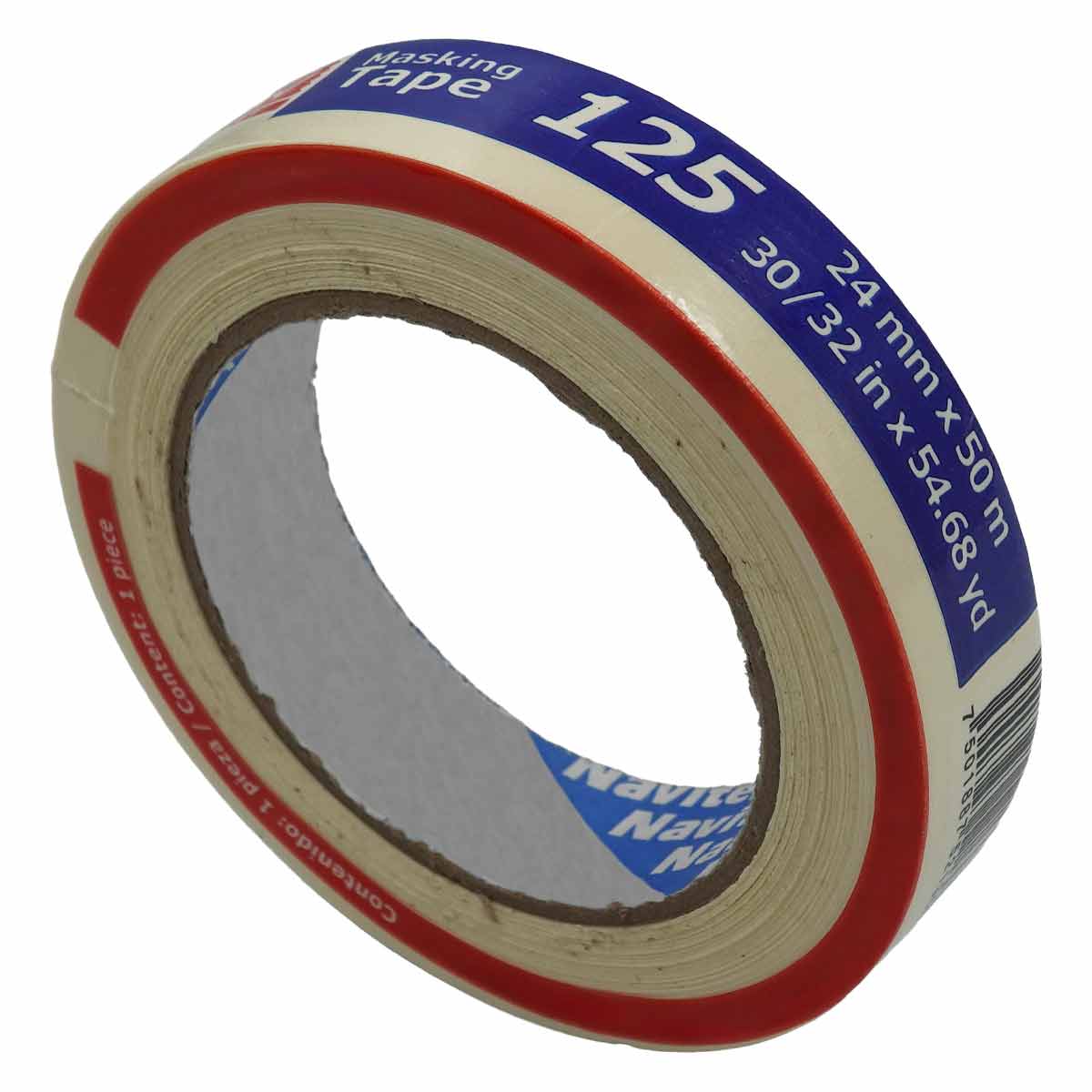 Masking Tape Uso General 125 24mm x 50m Natural Navitek NAVITEK Ferreabasto