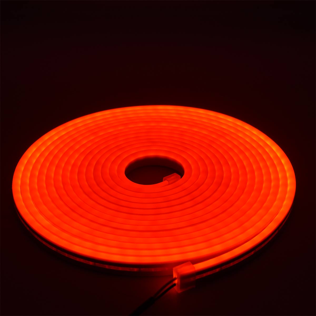 Tira Led Neon Flexible 5M Sumergible Sin Fuente Naranja