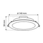 Luminario Led Circular Empotrable 10.5W Luz Neutra Boomer
