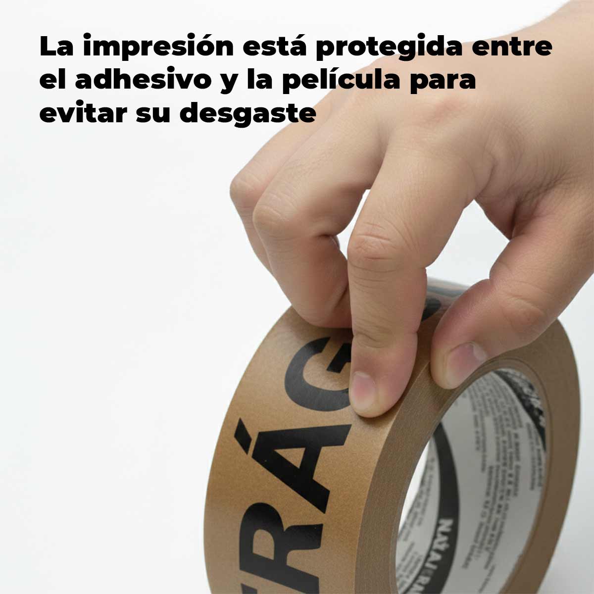 Cinta Empaque Leyenda Fragil Canela Letras Negras 48mm x 150m NAVITEK Ferreabasto