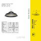 Lampara Luminario Led Campana Highbay Ufo 100W 6500K