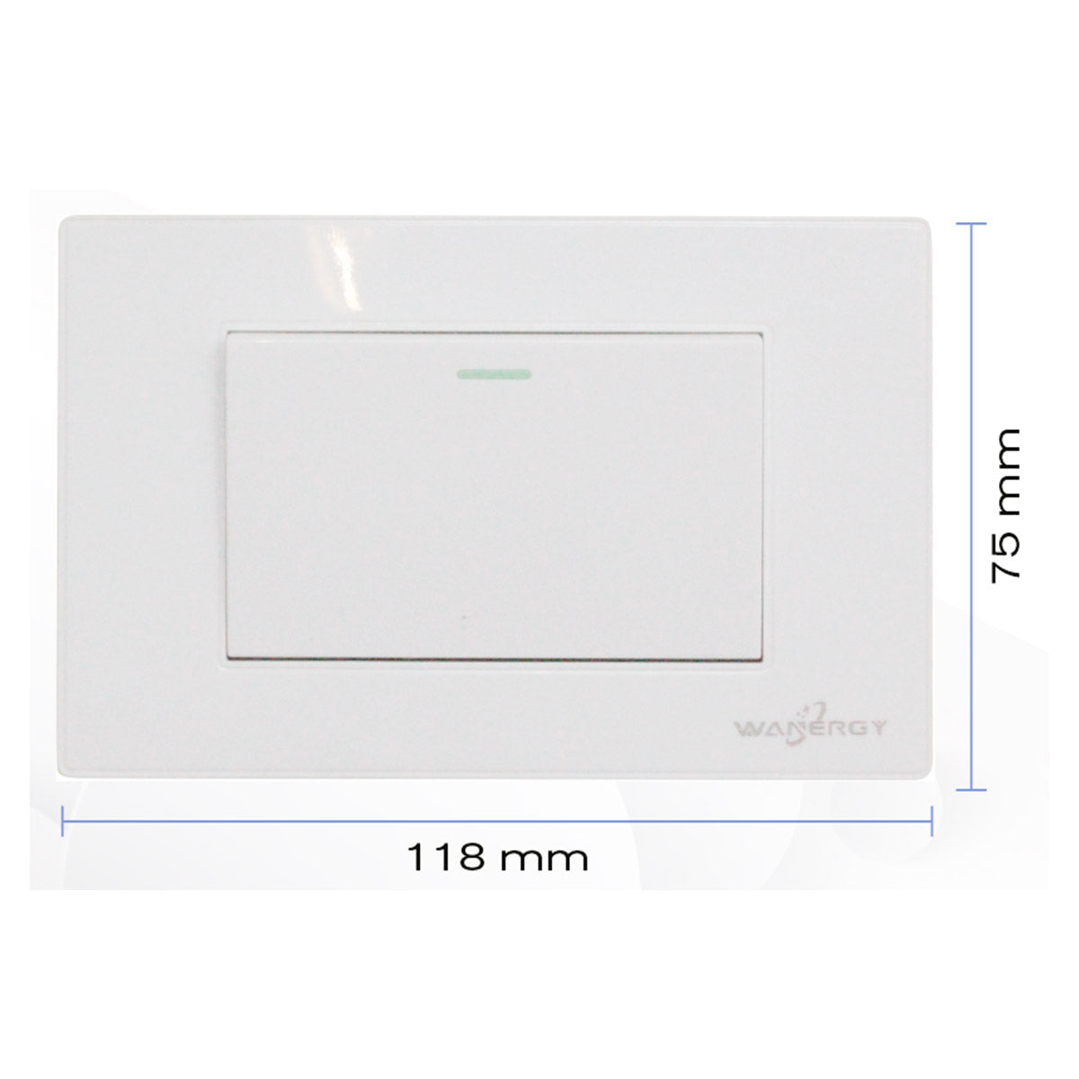 Placa Armada Con 1 Apagador Sencillo De 3 Modulos Blanco WANERGY Ferreabasto