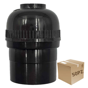50Pz Socket Sencillo Baquelita Cafe Para Foco YEILITE Ferreabasto