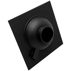 Resumidero Cuadrado 6" Negro Mate Zinc MEER