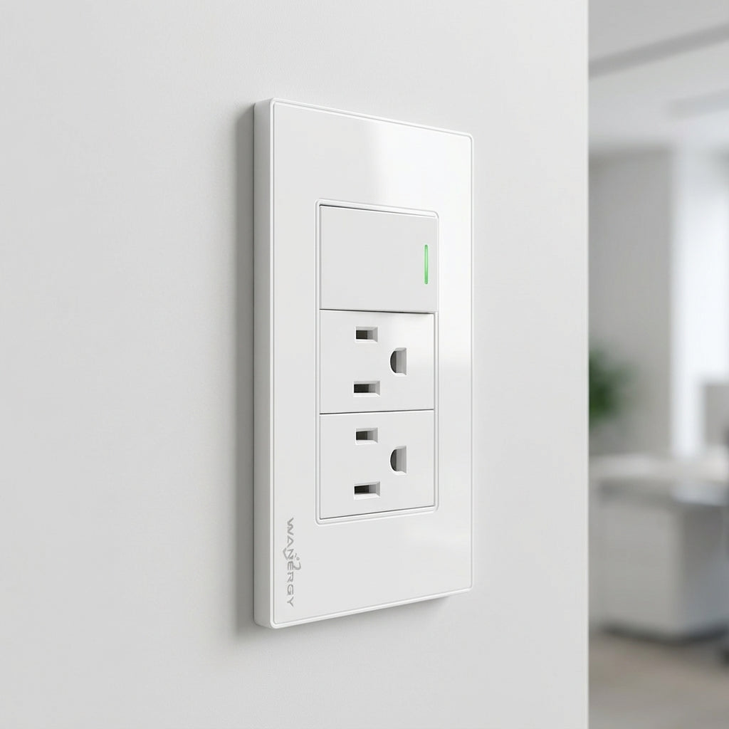 Placa Armada Con 1 Apagador Sencillo y 2 Contactos De 1 Modulo WANERGY Ferreabasto