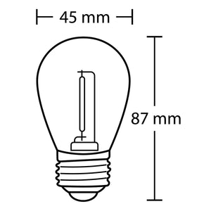 Foco LED Vintage Impermeable 1W Luz Calida Wanergy WANERGY Ferreabasto