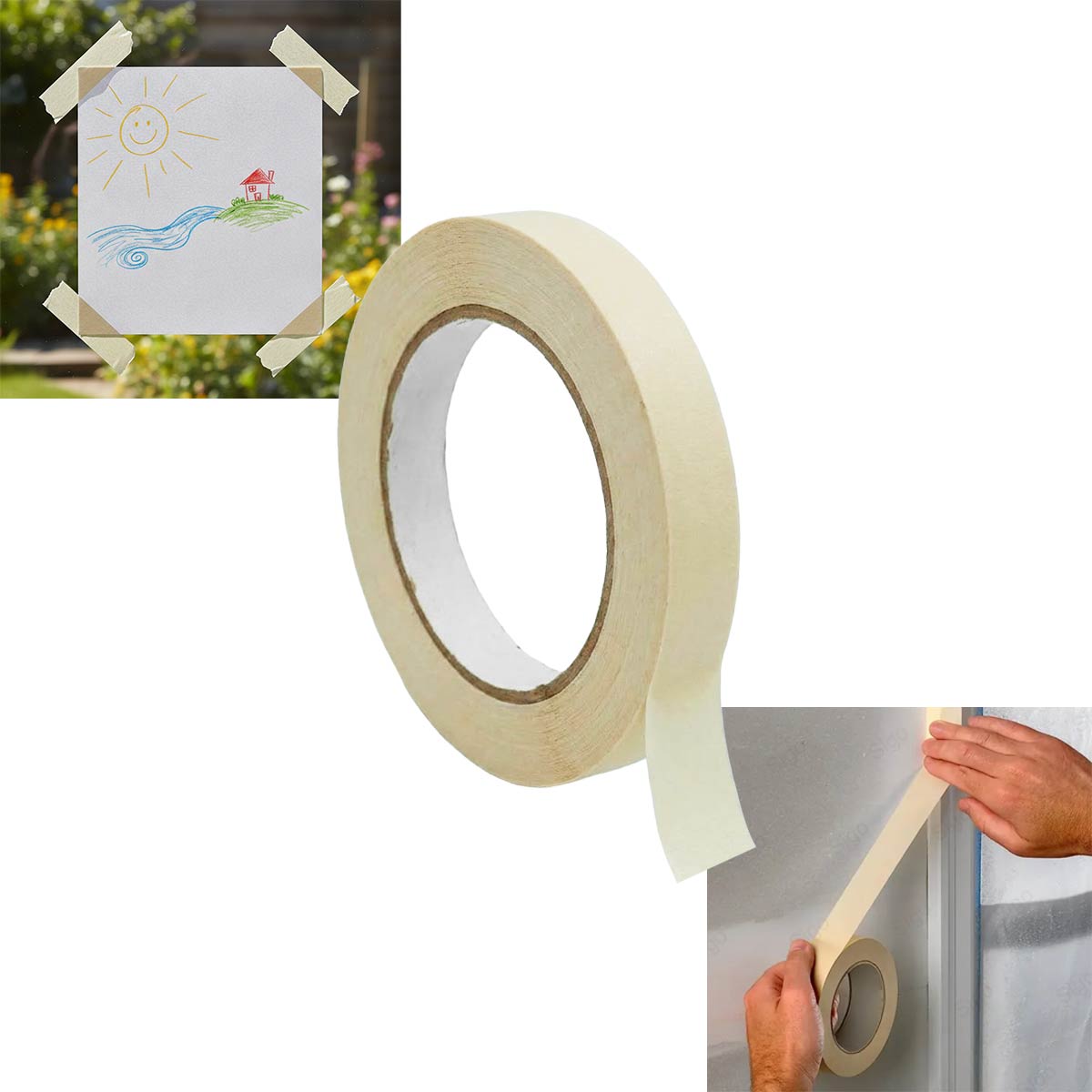 Masking Tape Uso General 125 12mm x 50m Natural Navitek NAVITEK Ferreabasto