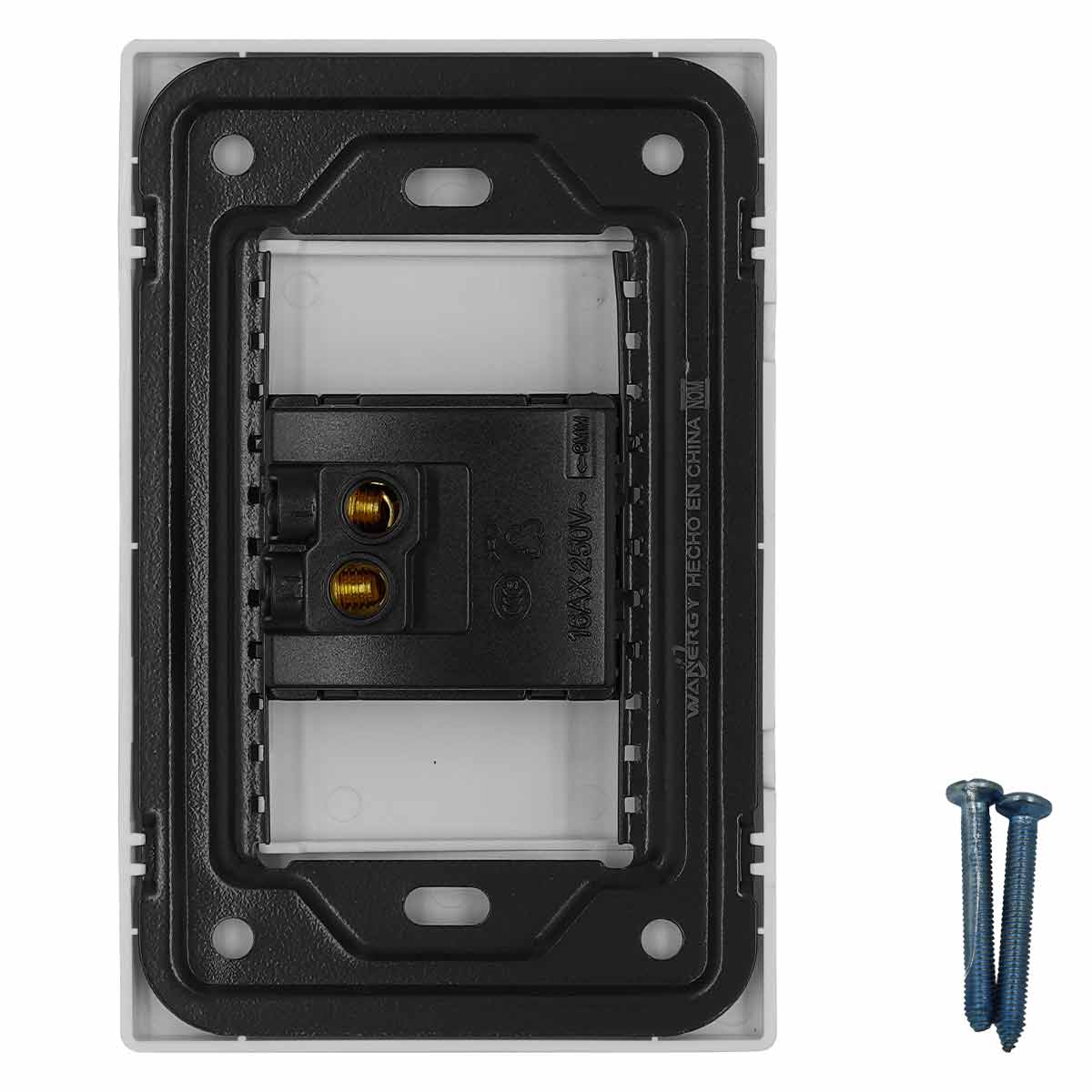 Placa Armada Con Botón Timbre De 3 Módulos Blanco WANERGY Ferreabasto