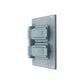 Placa Doble Intemperie Abs Gris