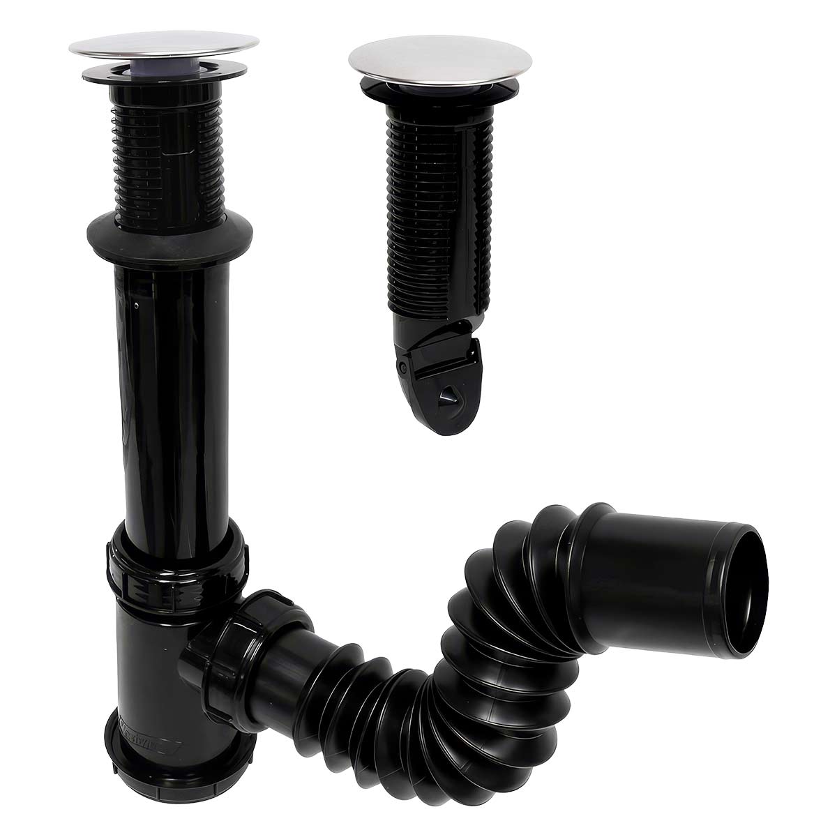 Cespol Para Lavabo Sistema Push Ext Flexible 25cm Antiolores