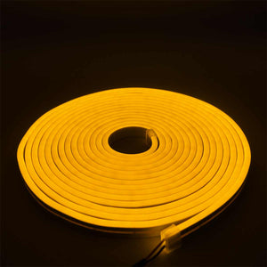 Tira Led Neon Flexible 5M Sumergible Sin Fuente Amarillo
