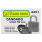 Candado De Hierro 40mm Gancho Corto Seguridad 3 Llaves