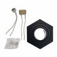 Lampara Sobreponer Negro Hexa M Con Iman Base Gu10 Y Mr16