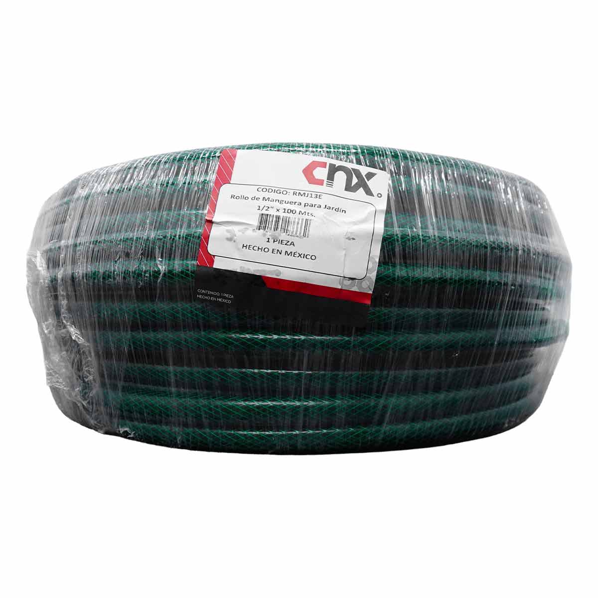 Manguera Para Jardín 1/2 3 Capas Pvc Rollo 100m Tramada Verde