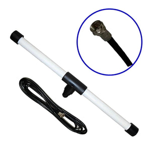 Antena Tv Hdtv Exterior Pvc 30cm Largo Con 3m Cable Lumihd LUMIHD Ferreabasto