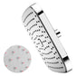 Regadera Push Cuadrada De 8" Cuerpo ABS Cromado Roalflux