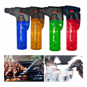 Encendedor Soplete Gas Llama Regulable Caja Con 12 Piezas