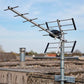 Antena De TV Exterior HD VHF UHF Aerea 14 Elementos