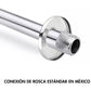 Brazo Redondo Cromado Para Regadera 50 CM Con Chapeton Roalflux
