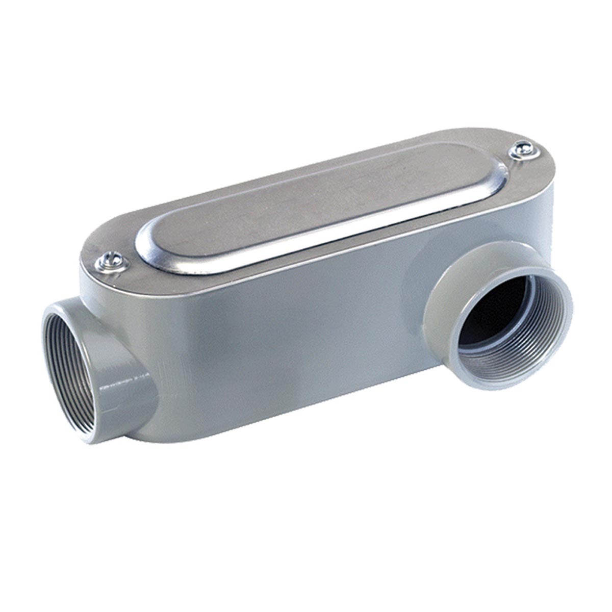 Condulet Tipo LL De Aluminio De 1 Pulgada Gris Argos