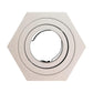 Lampara Sobreponer Blanco Hexa M Con Iman Base Gu10 Y Mr16