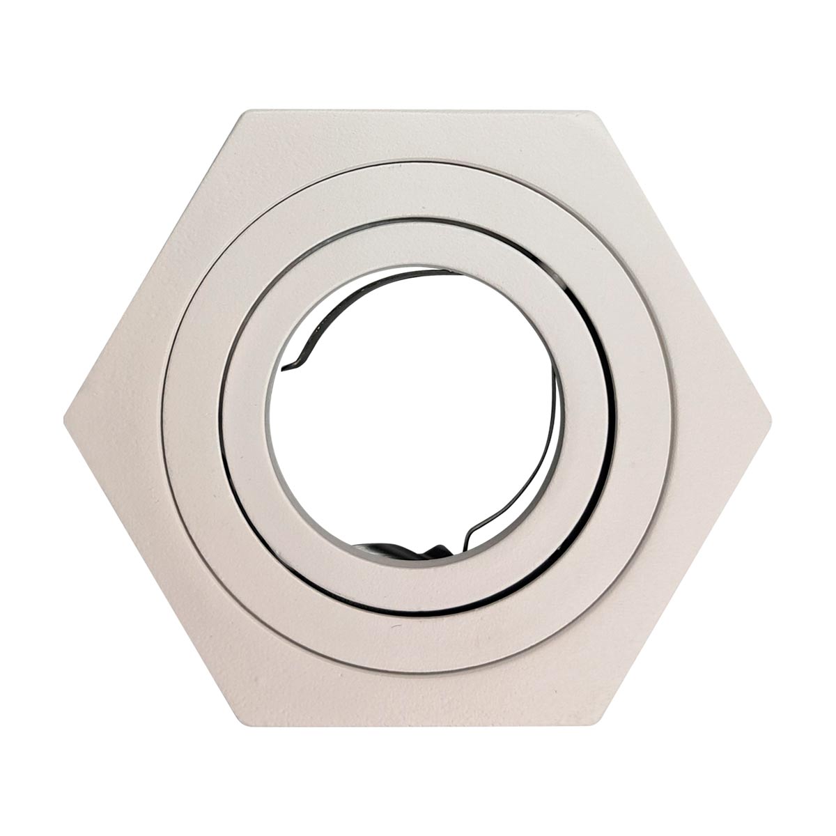 Lampara Sobreponer Blanco Hexa M Con Iman Base Gu10 Y Mr16